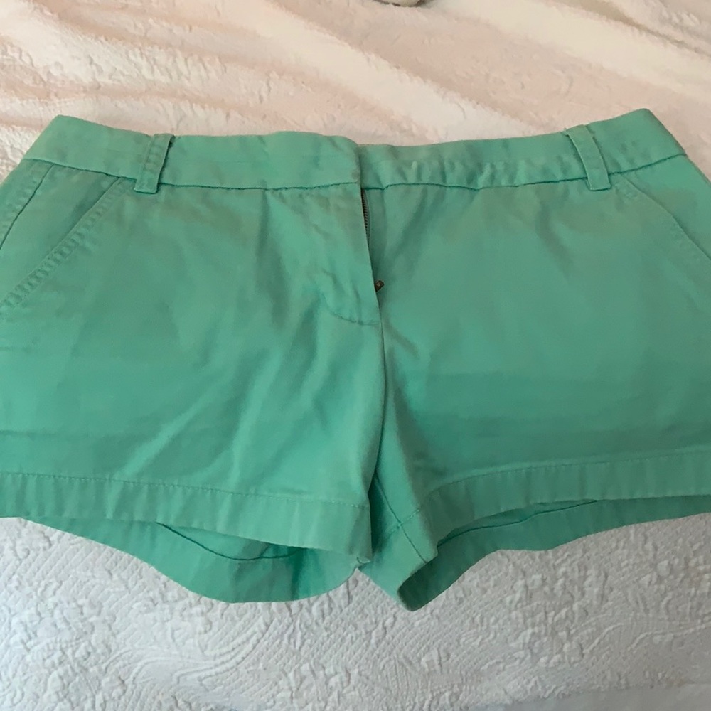 J.crew seafoam green shorts